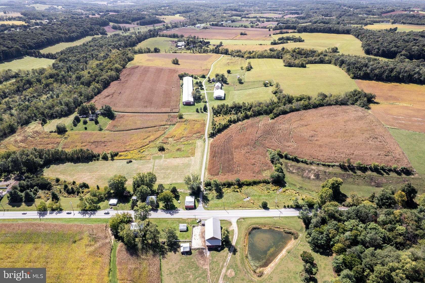 34.7 Acres of Land with Home for Sale in Westminster, Maryland