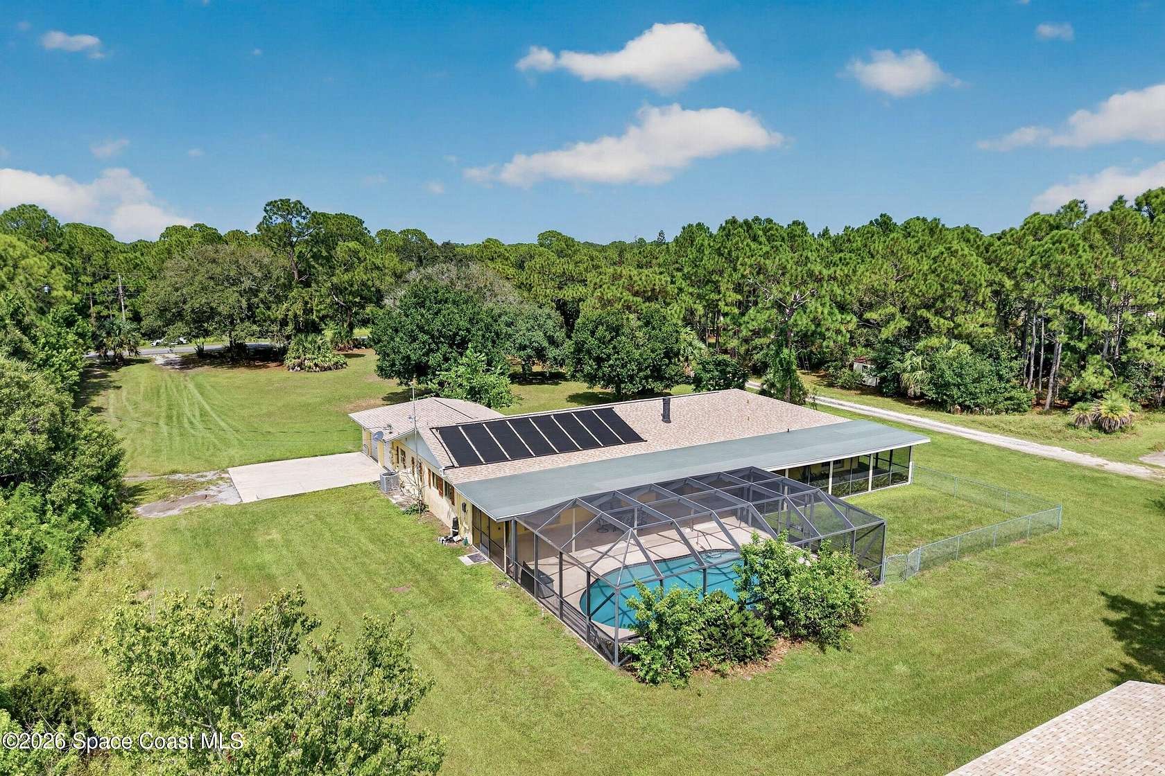 2 Acres of Land with Home for Sale in Malabar, Florida