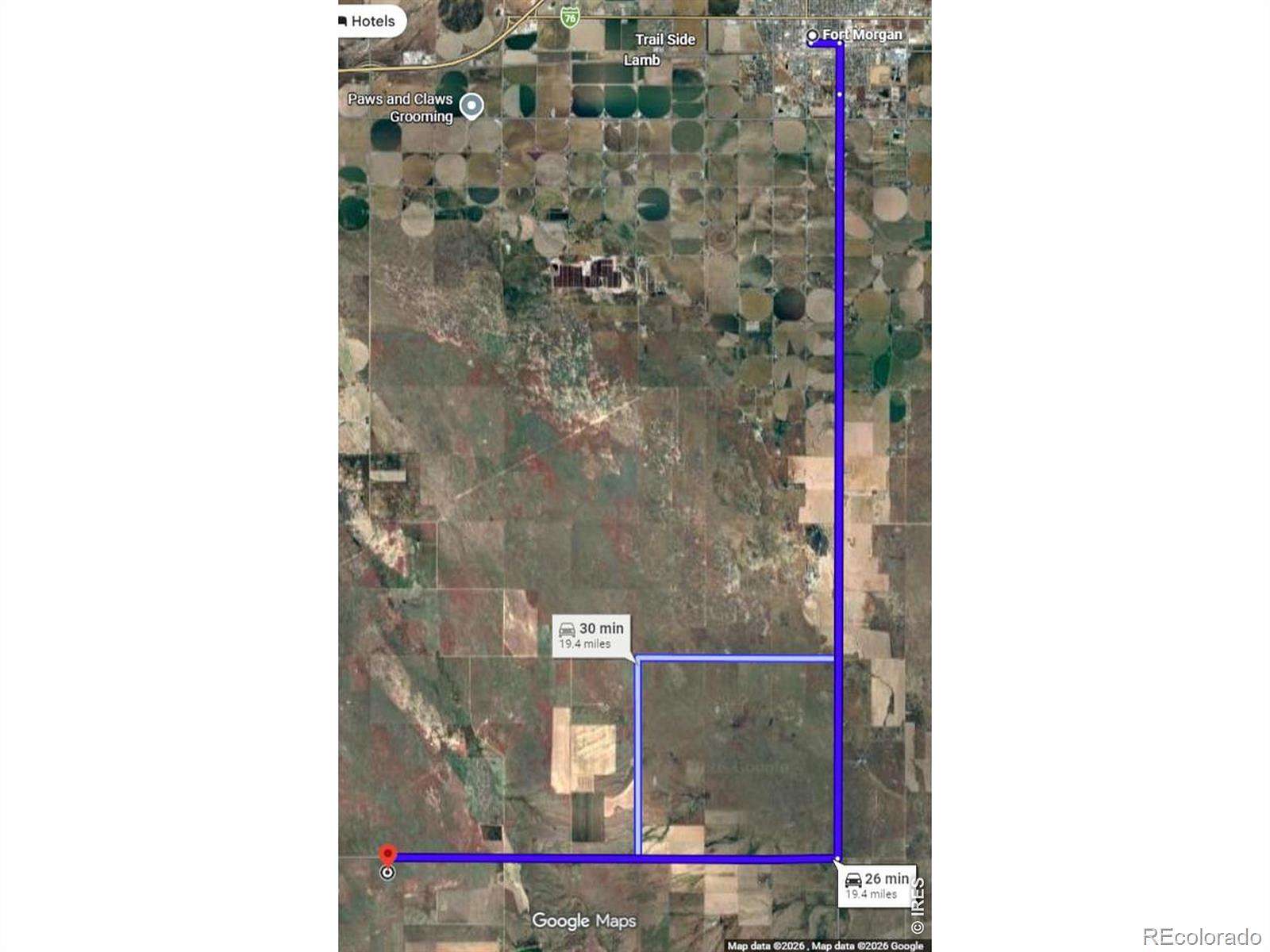 160 Acres of Agricultural Land for Sale in Fort Morgan, Colorado