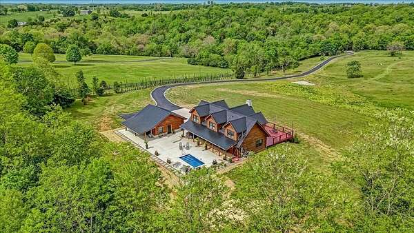 12.2 Acres of Land with Home for Sale in Versailles, Kentucky