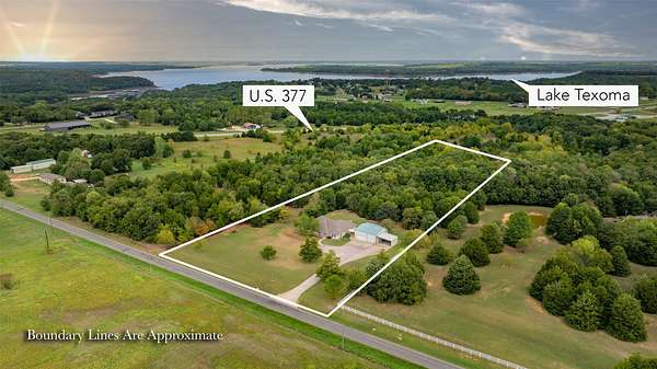 4 Acres of Land with Home for Sale in Gordonville, Texas