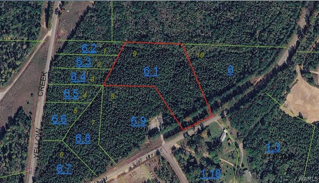 6 Acres of Land for Sale in Tuscaloosa, Alabama