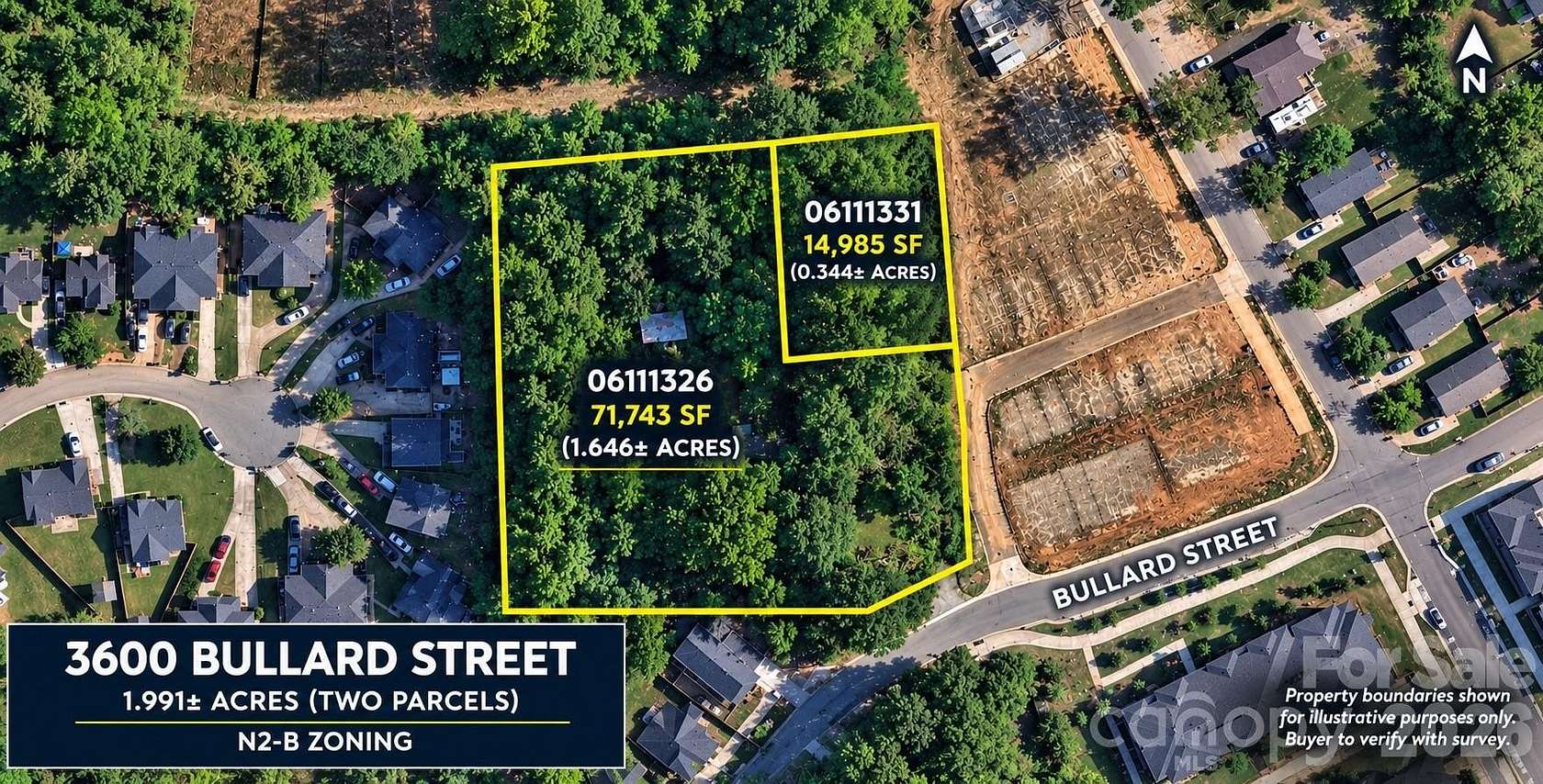 2 Acres of Residential Land for Sale in Charlotte, North Carolina