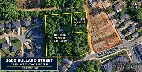 2 Acres of Residential Land for Sale in Charlotte, North Carolina