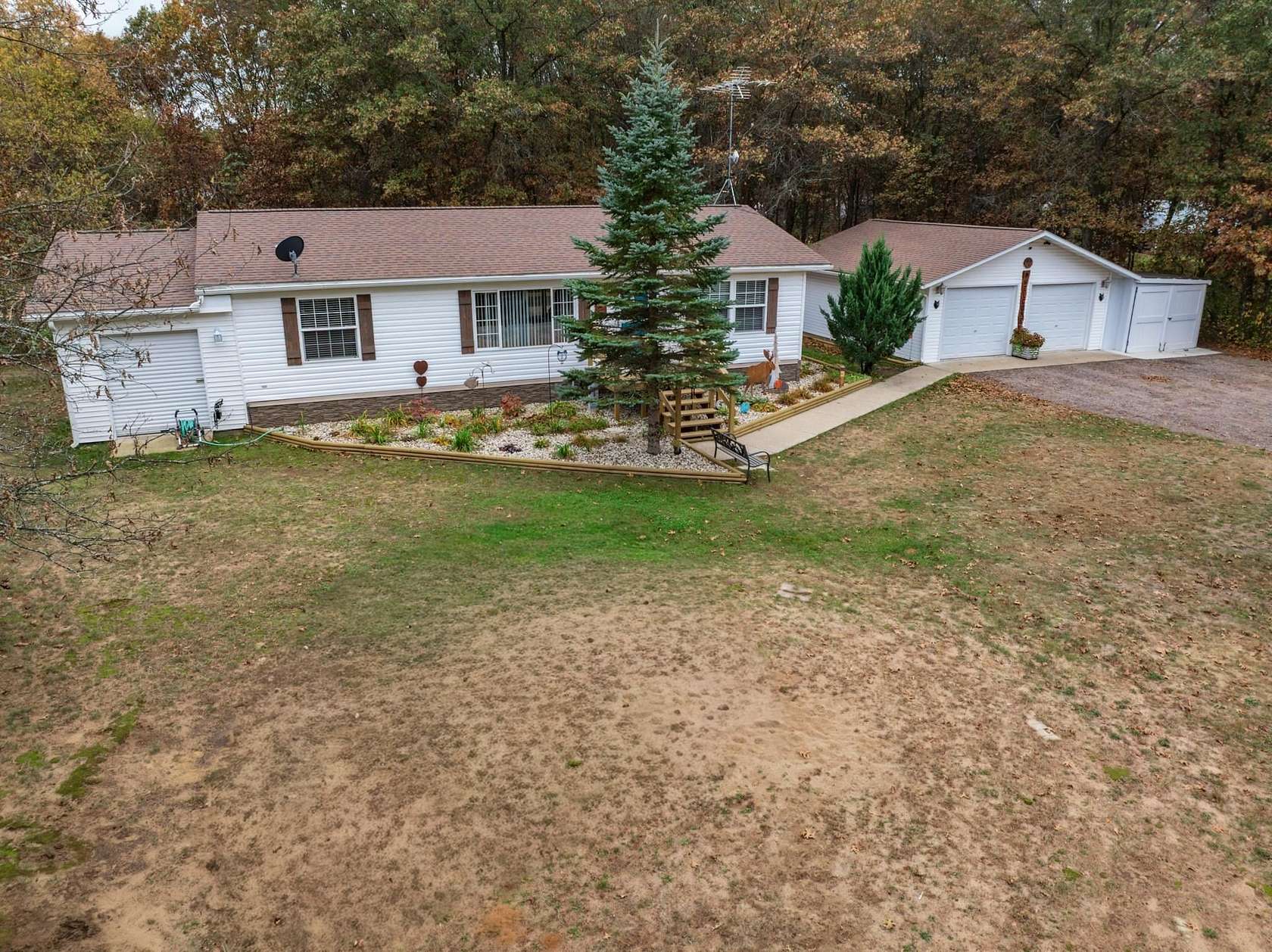 2 Acres of Land with Home for Sale in Necedah, Wisconsin