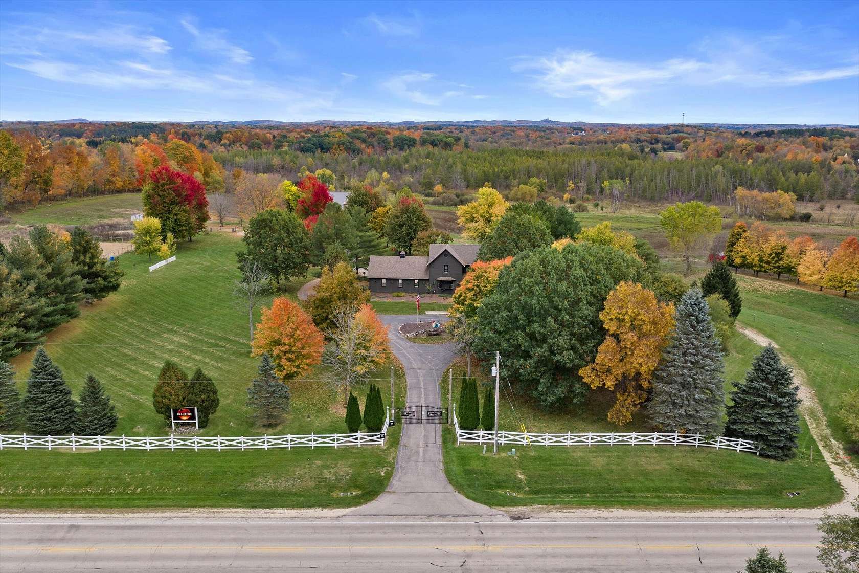 63 Acres of Land with Home for Sale in Rubicon, Wisconsin