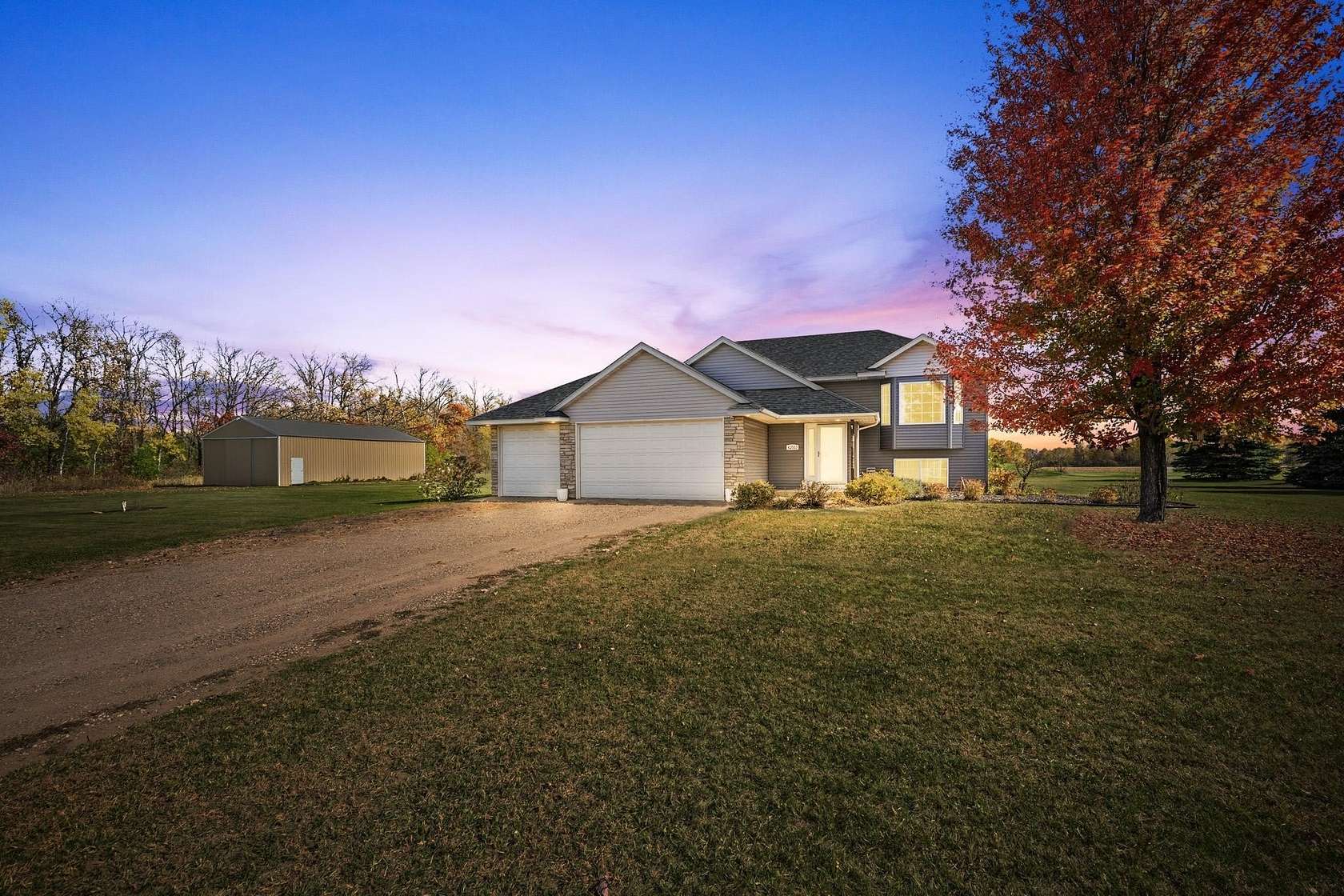 9.79 Acres of Land with Home for Sale in Harris, Minnesota