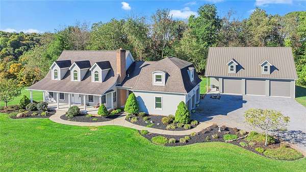 71.4 Acres of Land with Home for Sale in Hookstown, Pennsylvania
