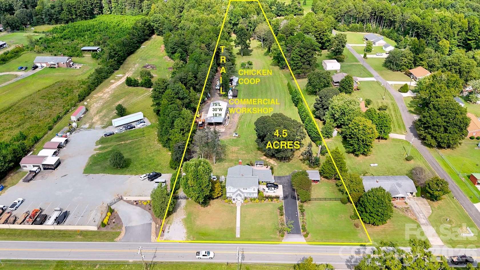 4.5 Acres of Improved Mixed-Use Land for Sale in Iron Station, North Carolina