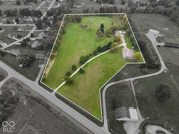 11.9 Acres of Land with Home for Sale in Martinsville, Indiana
