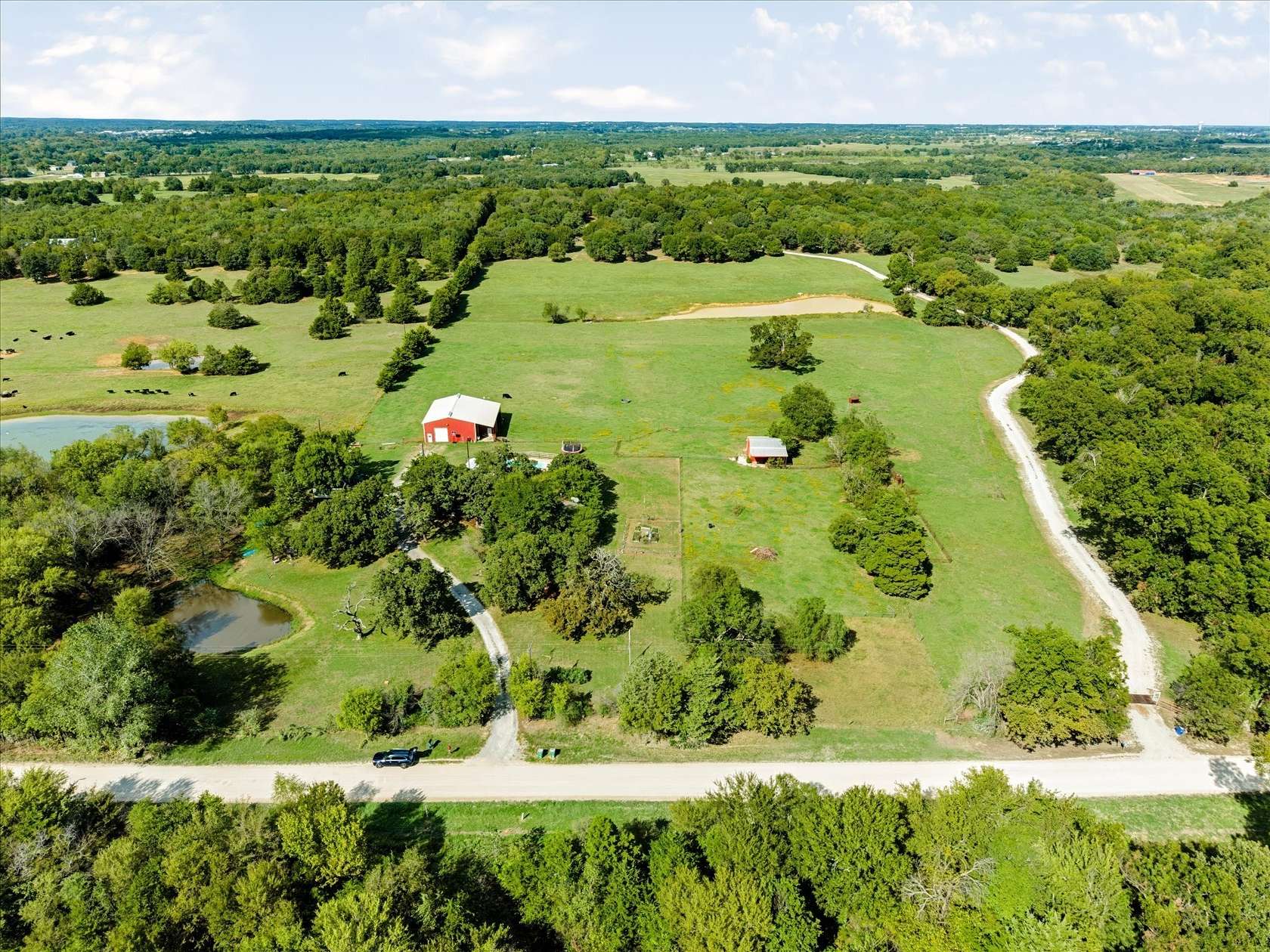 6.57 Acres of Land with Home for Sale in Gainesville, Texas
