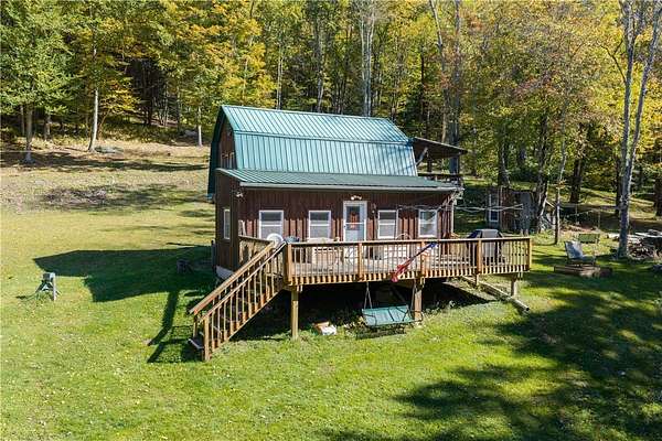 12.4 Acres of Recreational Land with Home for Sale in De Lancey, New York