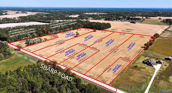 39 Acres of Agricultural & Residential Land for Auction in Athens, Alabama