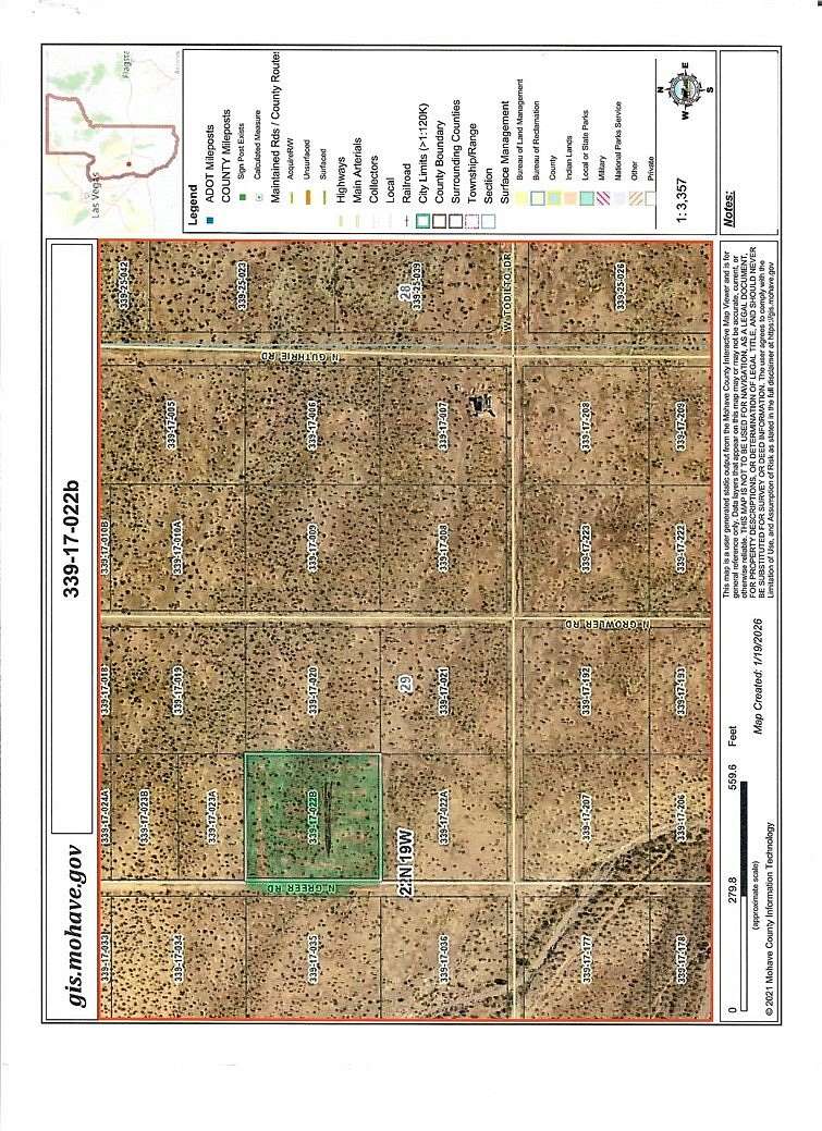 2.35 Acres of Land for Sale in Golden Valley, Arizona