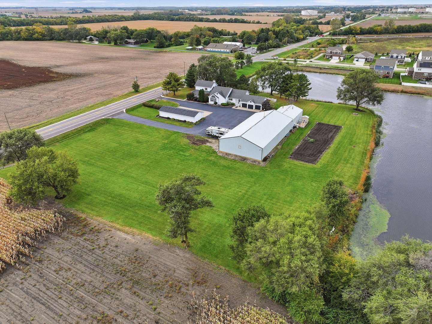 2.56 Acres of Land with Home for Sale in Manhattan, Illinois