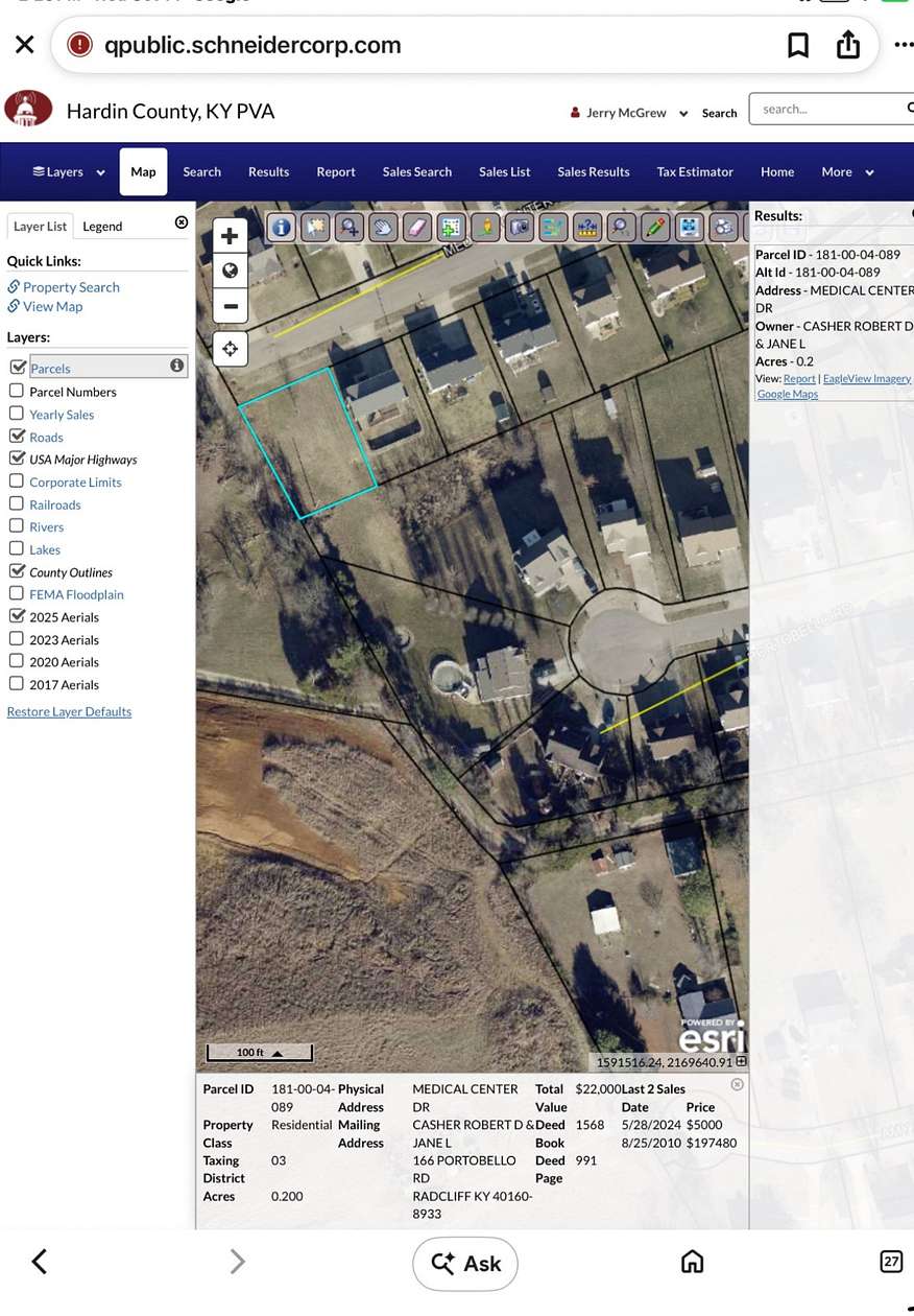 0.21 Acres of Residential Land for Sale in Radcliff, Kentucky
