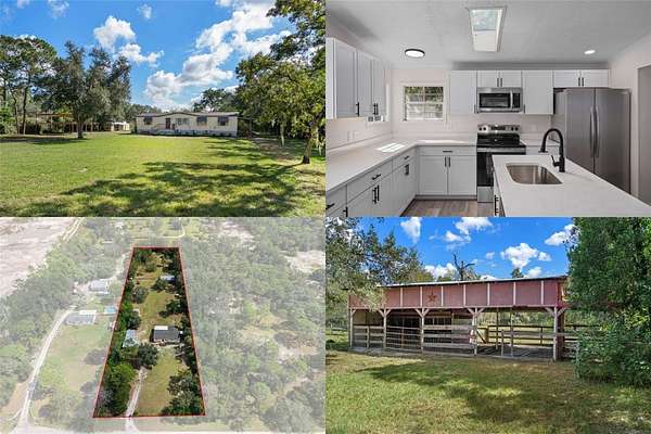 2.5 Acres of Land with Home for Sale in Spring Hill, Florida