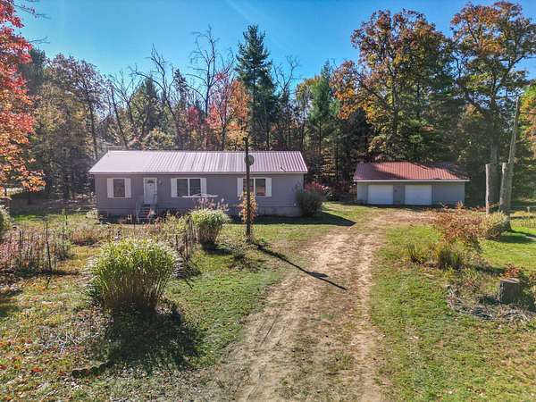 10 Acres of Land with Home for Sale in White Cloud, Michigan
