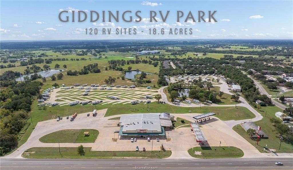 18.7 Acres of Improved Commercial Land for Sale in Giddings, Texas