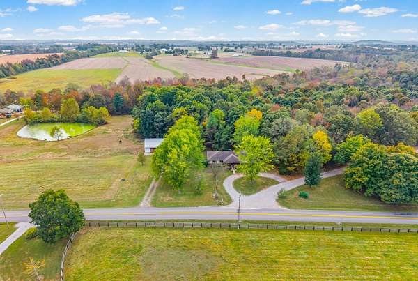 8.87 Acres of Land with Home for Sale in Crofton, Kentucky