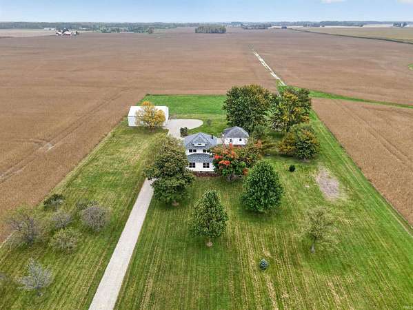 2.89 Acres of Land with Home for Sale in Huntington, Indiana