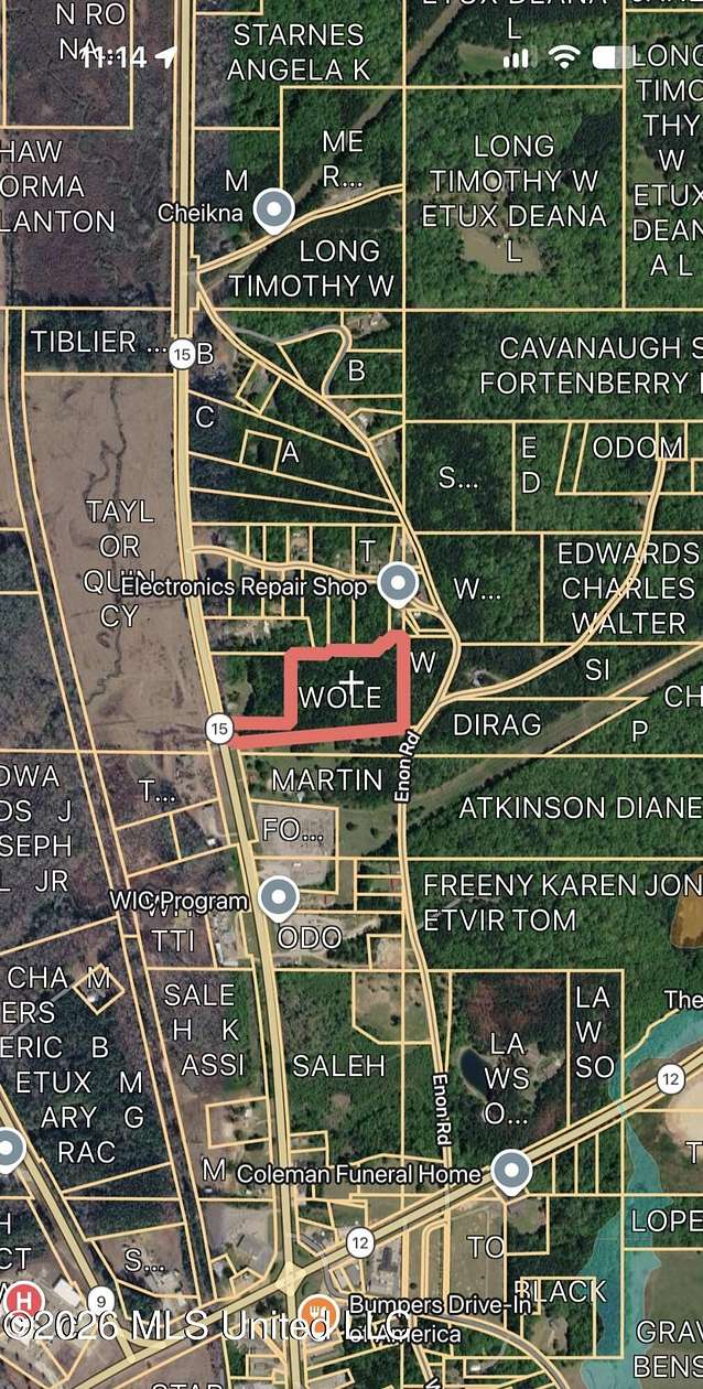 11.3 Acres of Recreational & Residential Land for Sale in Ackerman, Mississippi