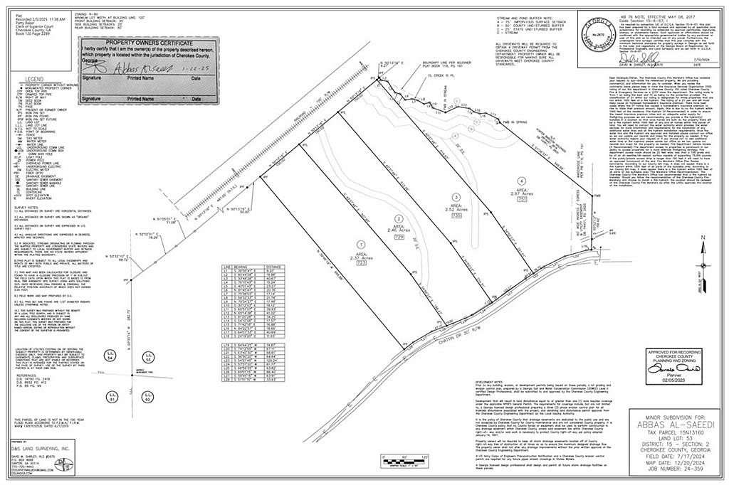 3 Acres of Residential Land for Sale in Canton, Georgia