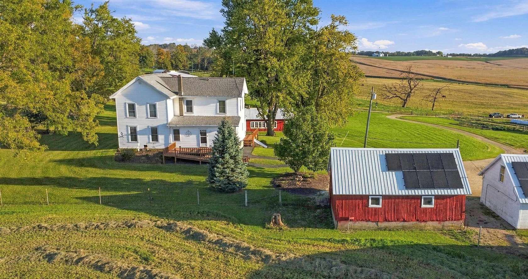 9.5 Acres of Land with Home for Sale in Apple River, Illinois
