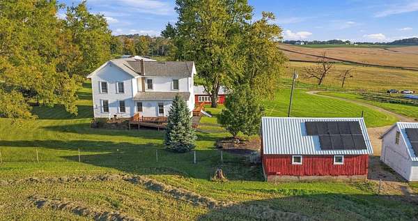 9.5 Acres of Land with Home for Sale in Apple River, Illinois