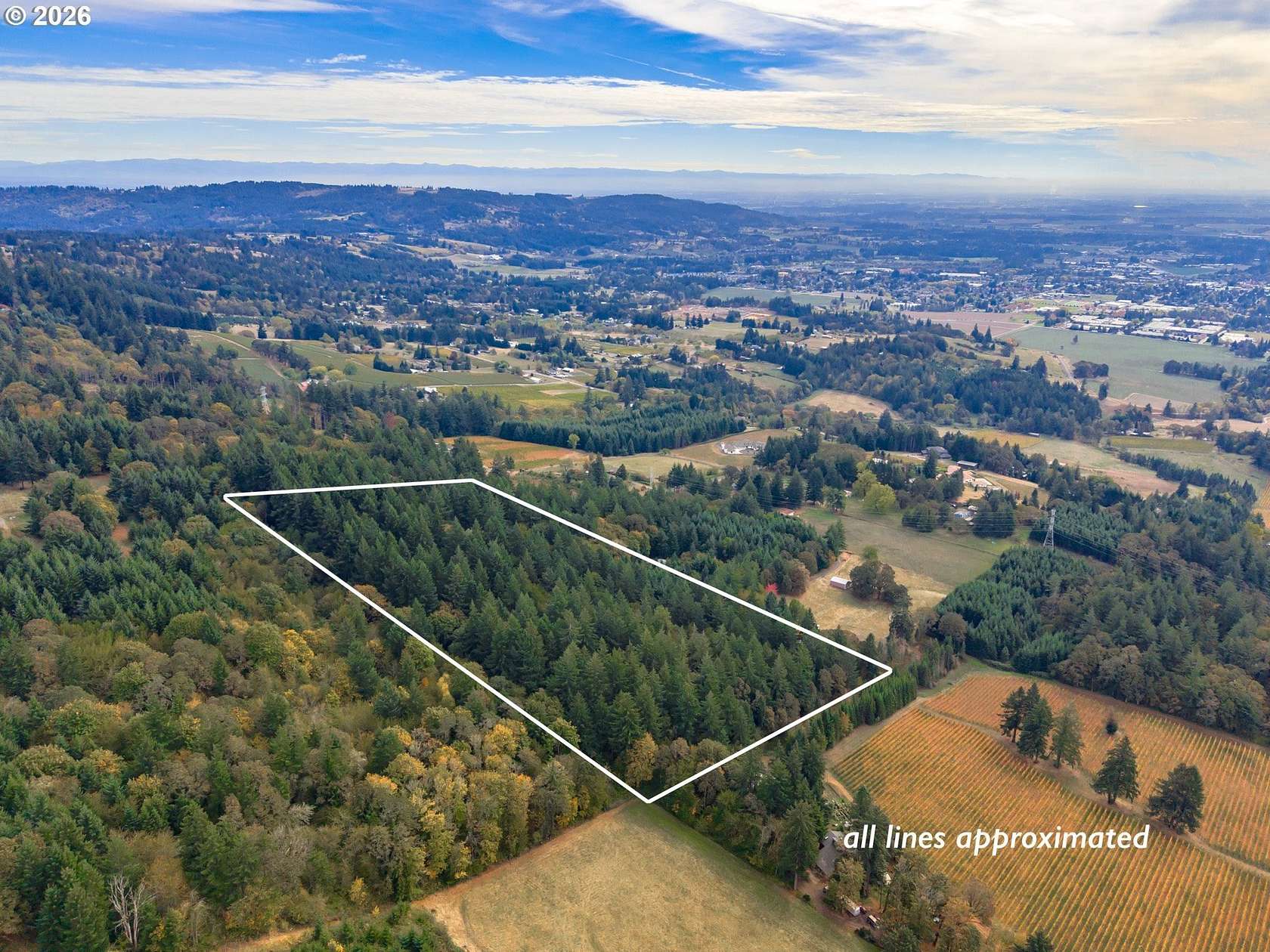 10 Acres of Land for Sale in Newberg, Oregon