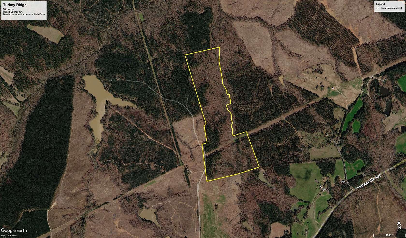 96.1 Acres of Recreational Land for Sale in Washington, Georgia