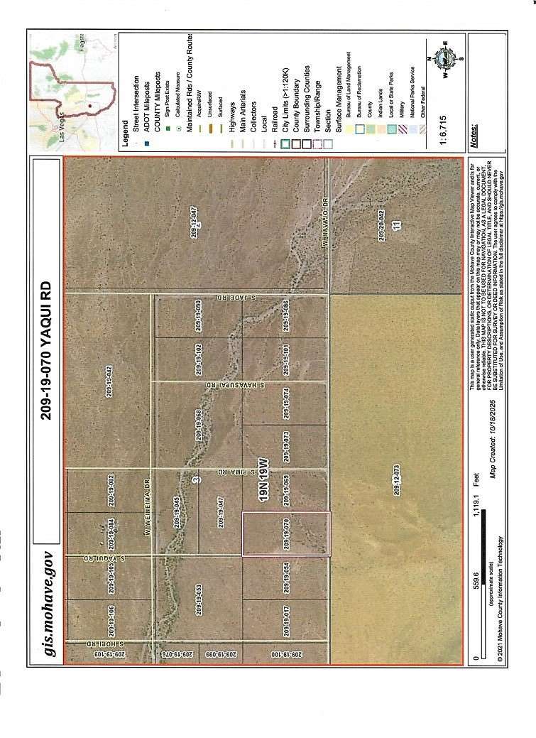 5 Acres of Residential Land for Sale in Golden Valley, Arizona