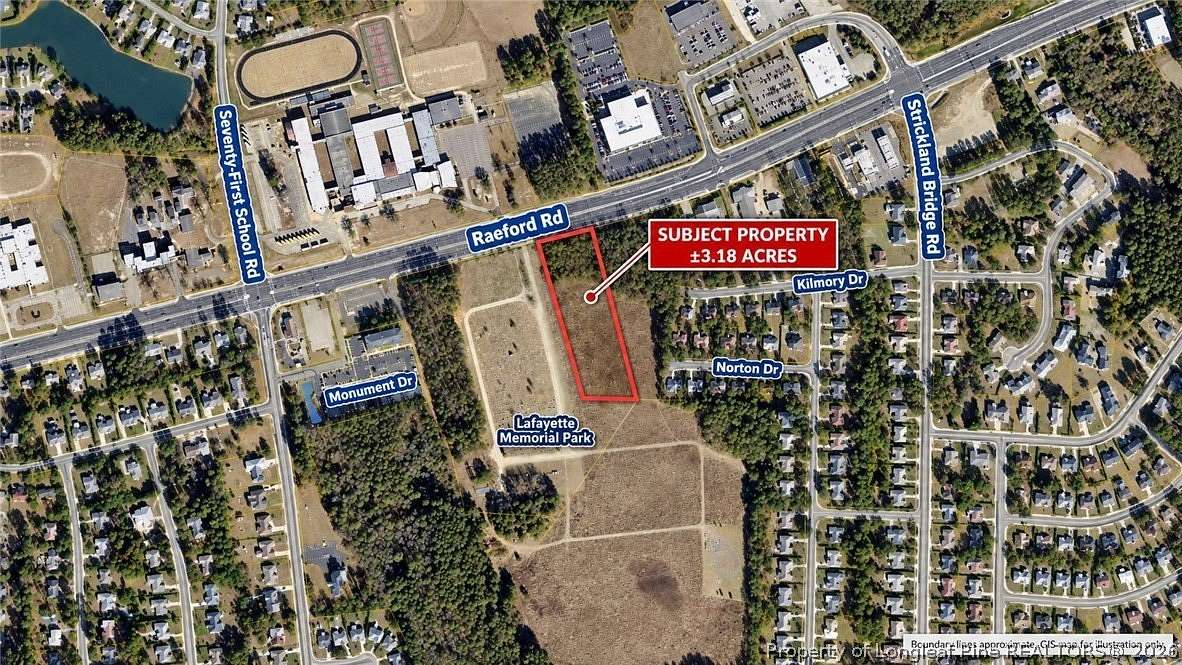 3.18 Acres of Commercial Land for Sale in Fayetteville, North Carolina