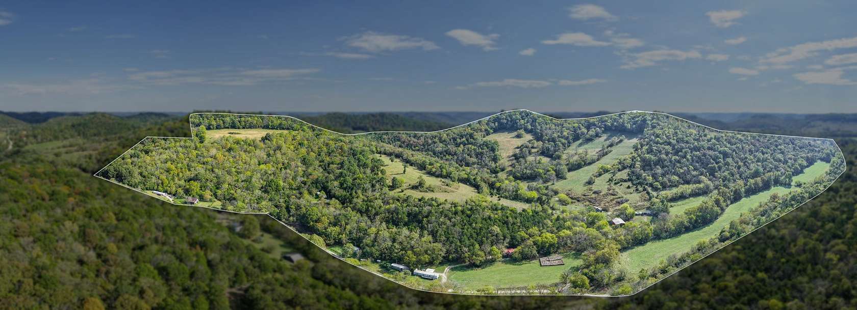 210 Acres of Land with Home for Sale in Buffalo Valley, Tennessee