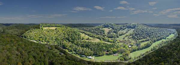 210 Acres of Land with Home for Sale in Buffalo Valley, Tennessee