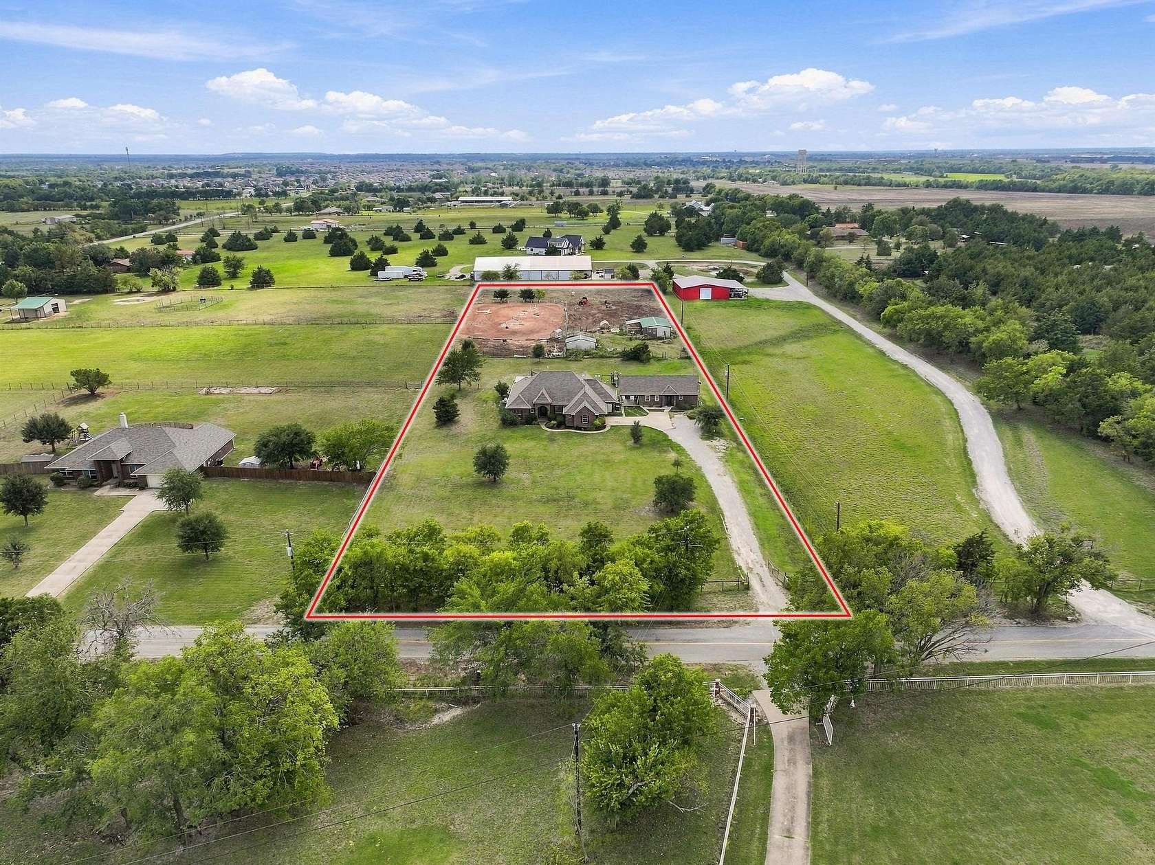 3.1 Acres of Land with Home for Sale in Van Alstyne, Texas