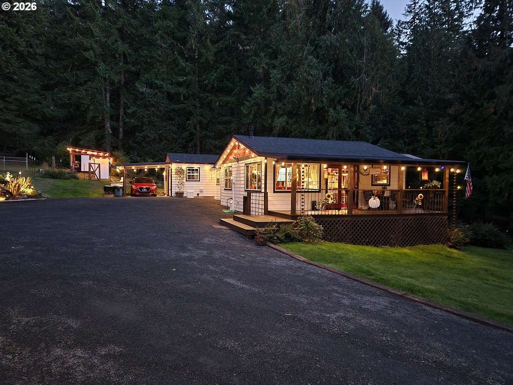 2.42 Acres of Land with Home for Sale in Fall Creek, Oregon