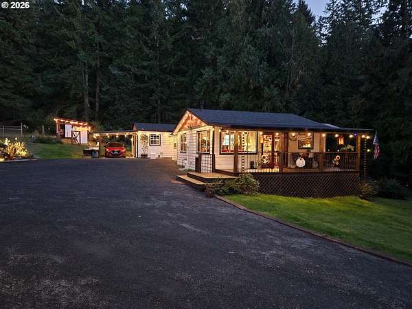 2.42 Acres of Land with Home for Sale in Fall Creek, Oregon