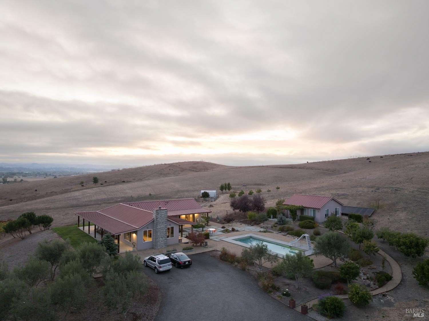 14.3 Acres of Land with Home for Sale in Petaluma, California