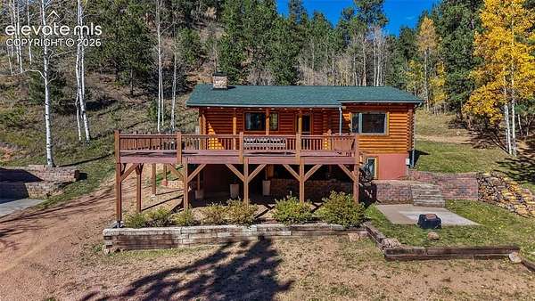 10.6 Acres of Recreational Land with Home for Sale in Woodland Park, Colorado