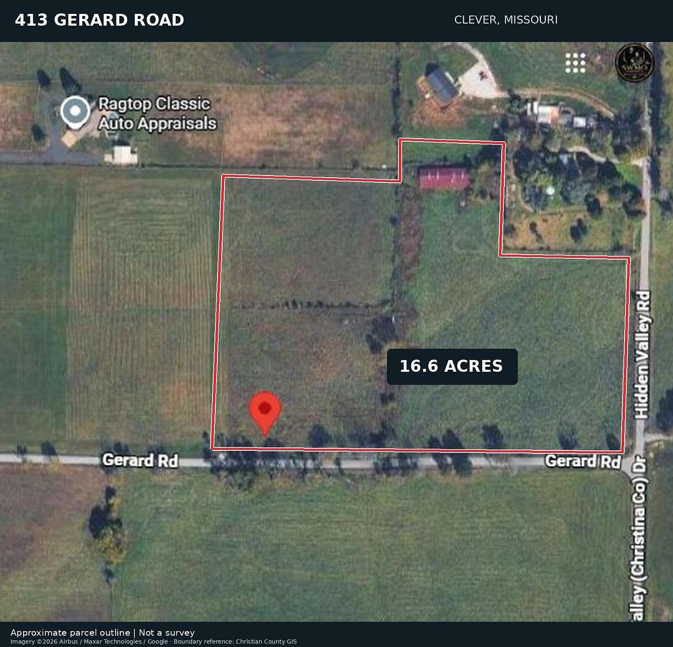 16.6 Acres of Land for Sale in Clever, Missouri