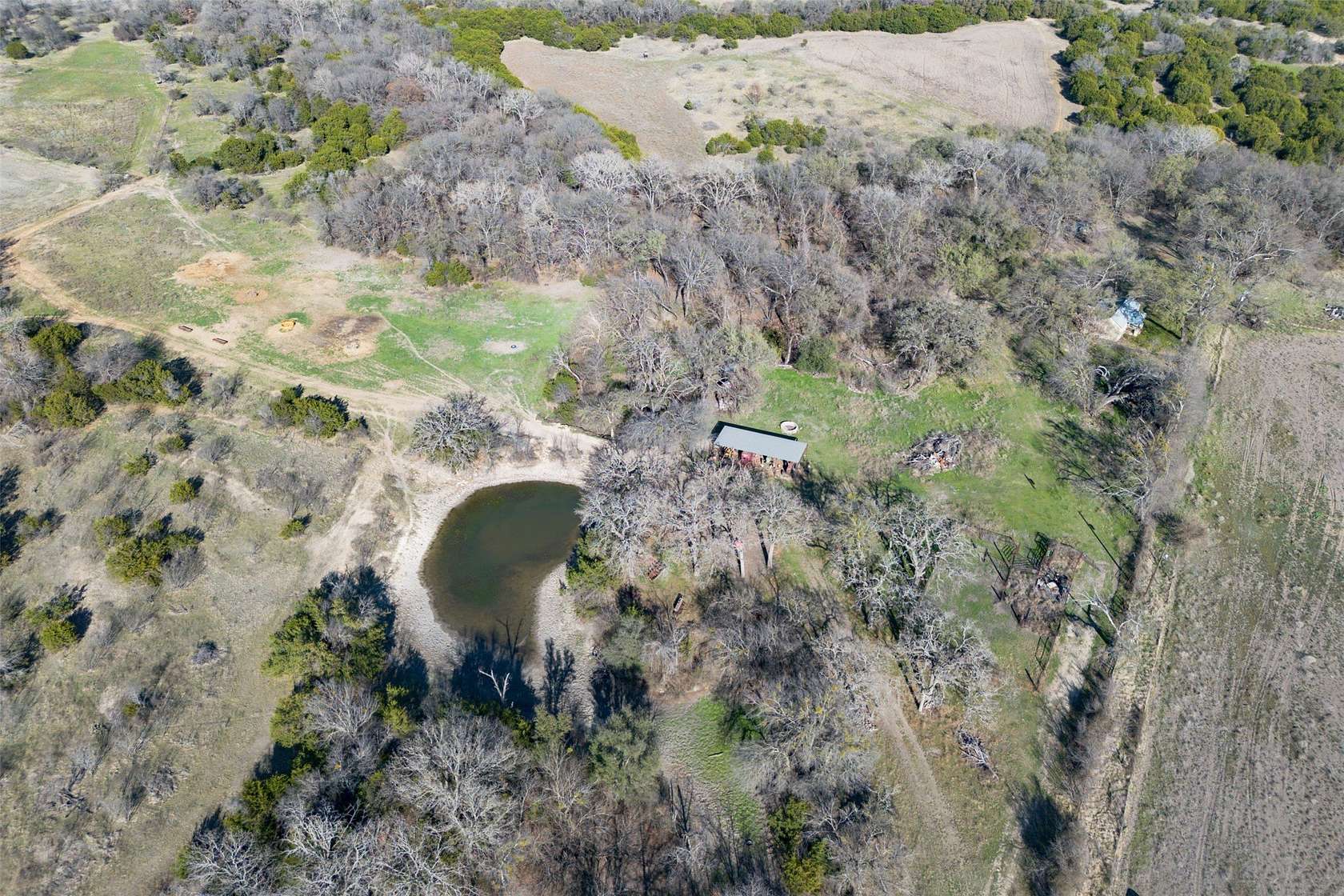 154 Acres of Land with Home for Sale in Dublin, Texas