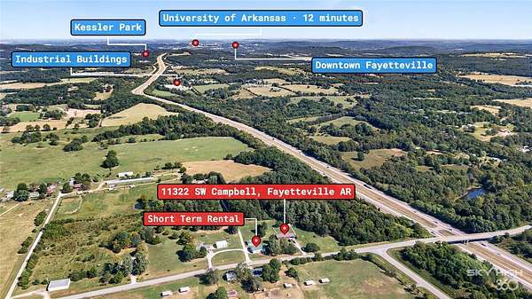 6.3 Acres of Improved Commercial Land for Sale in Fayetteville, Arkansas
