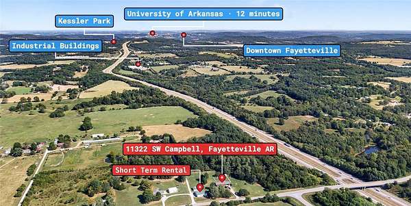 6.3 Acres of Improved Commercial Land for Sale in Fayetteville, Arkansas