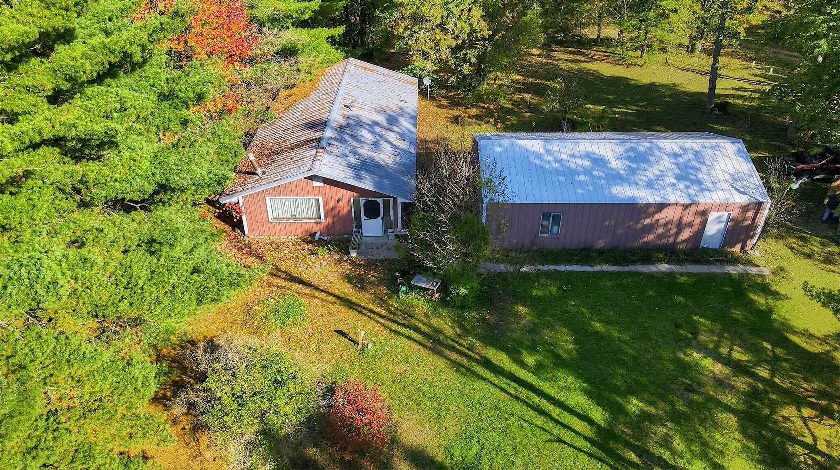 1.9 Acres of Land with Home for Sale in Luther, Michigan