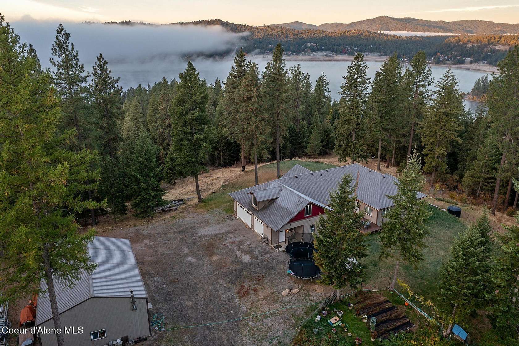 10 Acres of Land with Home for Sale in Hauser, Idaho