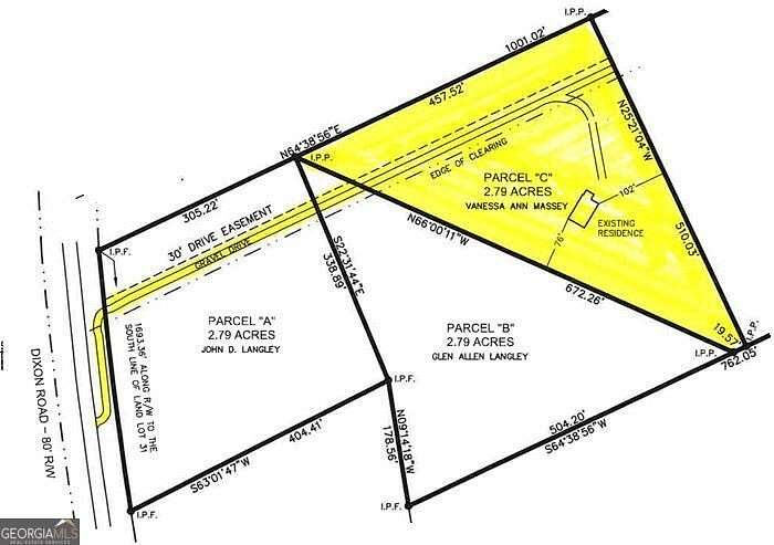 2.79 Acres of Land with Home for Sale in Newnan, Georgia