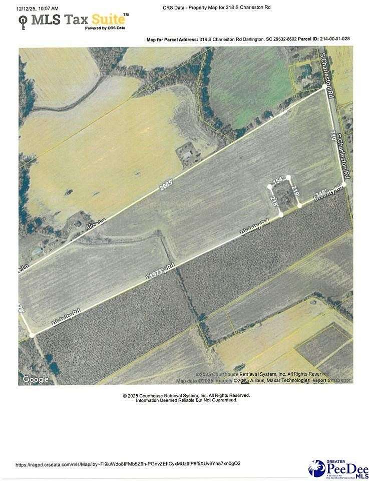 36 Acres of Agricultural Land for Sale in Darlington, South Carolina