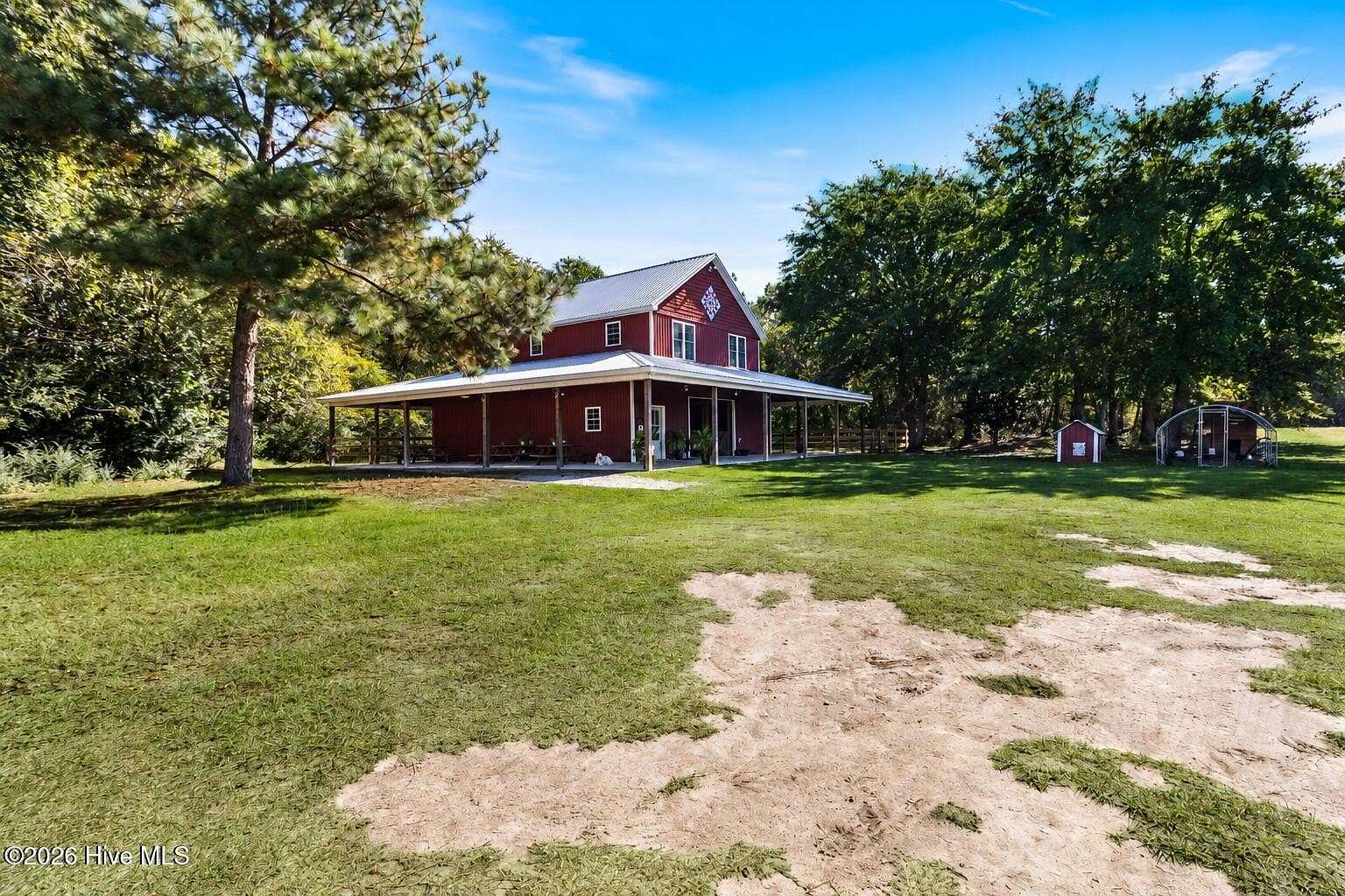 25.6 Acres of Agricultural Land with Home for Sale in Wagram, North Carolina
