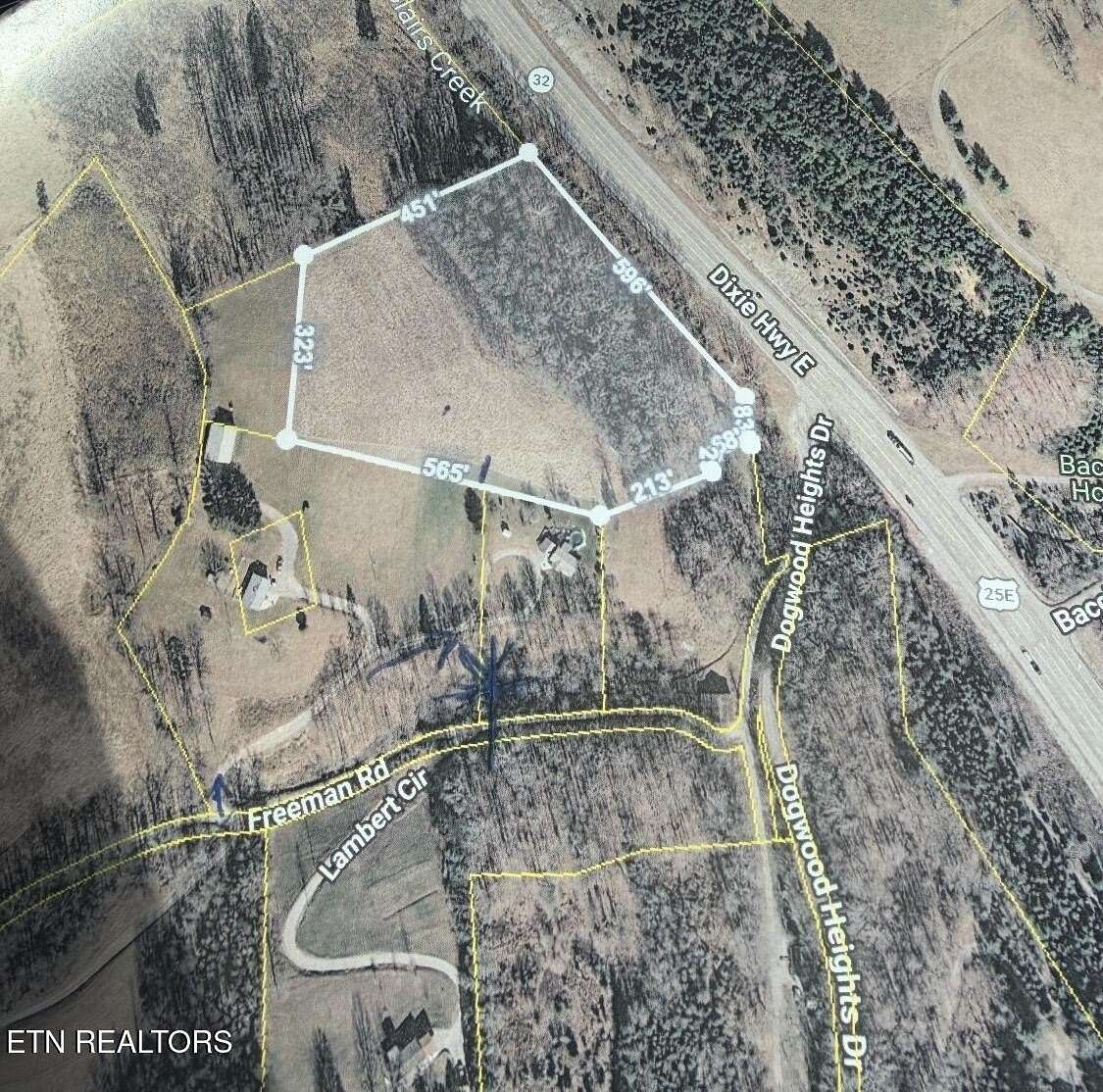 7.7 Acres of Land for Sale in Tazewell, Tennessee
